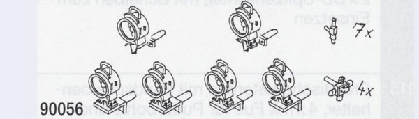 Weinert 90056 - Satz DRG Laternen m.Elektrover