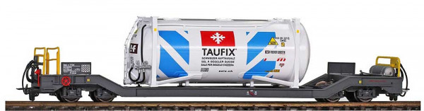 Bemo 2289149 - RhB Sb-v 7729 mit Streusalzcont. "Taufix"