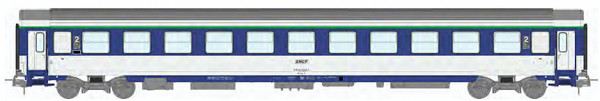 REE JM-035 - SNCF Corail Schlafwagen VU 2.Klasse B10c10x blau/weiss Ep.4-5, Logo encadre