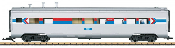 LGB 36604 - Amtrak Speisewagen Phase I "50 Jahre Amtrak" Ep.4, mit LED Innenbeleuchtung