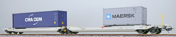ESU 36549 - NS Taschenwagen Sdggmrs (SD90) Ep.6, beladen mit 2 Container