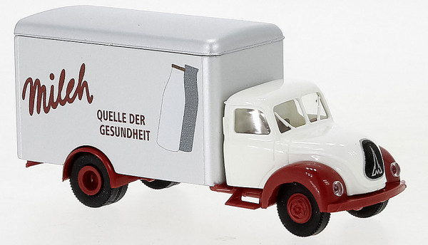 Brekina 42275 - Magirus Mercur Koffer 1952, Milch,