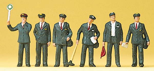 Preiser 10238 - Italienisches Bahnpersonal 6 teilig