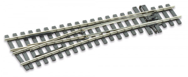 Peco SLE1496 - H0m Code 75 Weiche 10* links, leitendes Herzstück