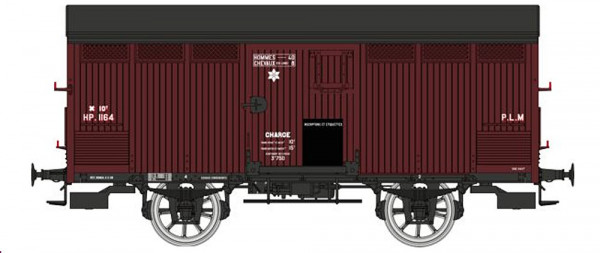 REE WB-758 - PLM gedeckter Güterwagen Primeur 1oT mit senkrechter Verbretterung Ep.2