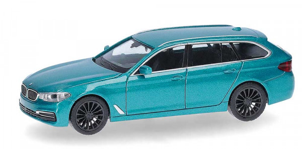 Herpa 430708-005 - BMW 5er Touring, Snapper Rocks blaumetallic