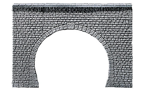 Faller 272631 - Tunnelportal Profi Naturstein Quader 13 x 7,5 x 0,5 cm 2-gleisig N