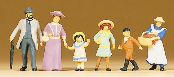 Preiser 12132 - Familie um 1900 6 teilig