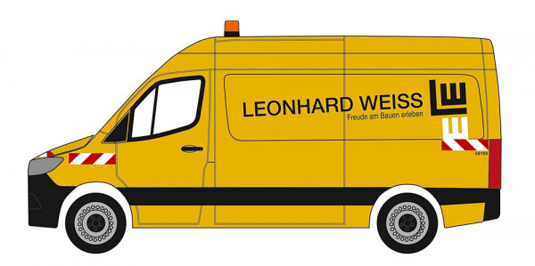 Herpa 962780 - Mercedes-Benz Sprinter 18 Kasten Hochdach "Leonhard Weiss" (Baden-Württemberg/Satteld