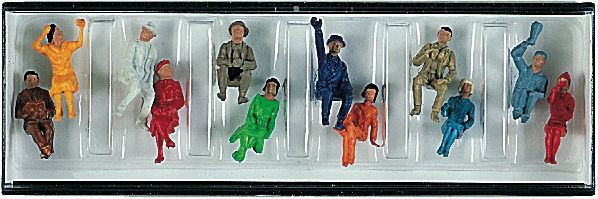 Fleischmann 647001 - Figurensatz: 12 sitzende Reisende
