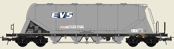 NME 503851 - SNCF Zementsilowagen Uacns "EVS", silber, Ep. 6, AC-Ausführung