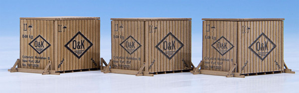 Joswood 40404 - Kiste ´O&K´ klein 3 St.