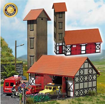 Busch 1452 - Feuerwehr Ilfeld ca. 135 x 75 mm, 153 mm hoch