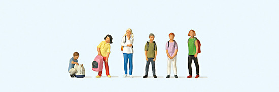 Preiser 10728 - Schulkinder, 6 Figuren