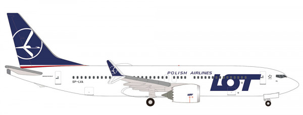 Herpa 539098 - LOT Polish Airlines Boeing 737 Max 8