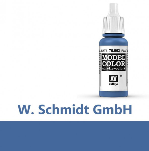 Vallejo 770962 - Model Color Farbe Verkehrsblau, Matt, 17 ml