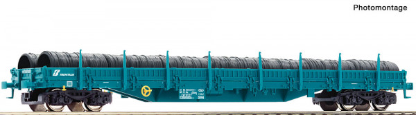 Roco 6600185 - FS Rungenwagen Res türkis Ep.5-6, beladen mit Drahtrollen
