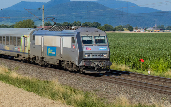 Jouef HJ2470S - SNCF, elektrische Zweisystemlokomotive BB 26163R,in grauer „fluo Grand Est“-Farbgebu