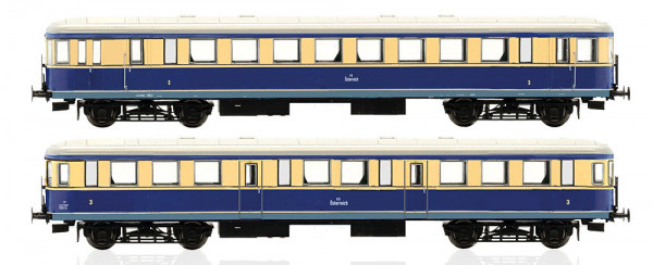 Jägerndorfer JC13400 - ÖBB Triebwagen Rh 7758 2-teilig saphirblau/beige Ep.2-3, AC-digital