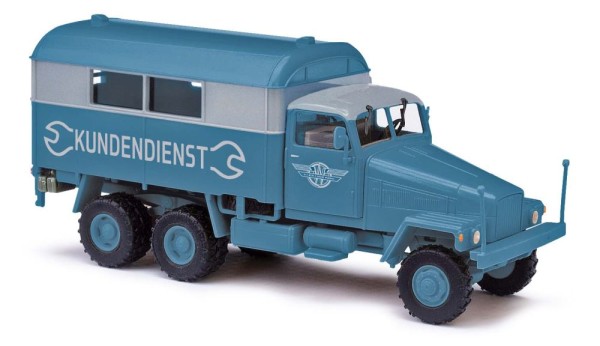 Busch 51573 - IFA G5´56 Koffer, Kundendienst Ernst Grube Werdau Bj.1956