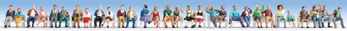 Noch 16045 - Mega Spar-Set Sitzende 30 Figuren