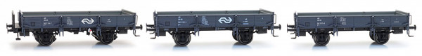 Artitec 20.317.06 - NS Set 3-teilig Niederbordwagen grau Ep.4, Depot Maarn