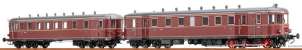 Brawa 44389 - DB Verbrennungstriebwagen VT62.9 + VB147 purpurrot 2-teilig Ep.3, Digital Extra= AC+So