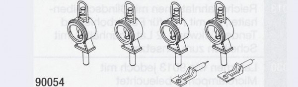 Weinert 90054 - Würtemberg. Loklaternen 4St