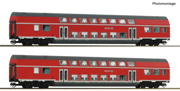 Roco 6280072 - 2er Set Doppelstockwagen DB-AG