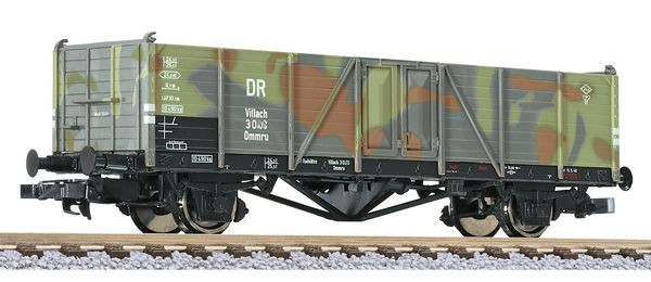 Liliput 235280 - DRB offener Güterwagen Ommru (Villach) ohne Bremserhaus Ep.2, Tarnanstrich
