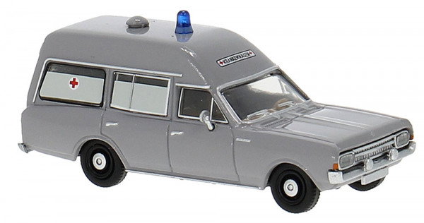 Brekina 20671 - Opel Rekord C KTW, neutral in grau