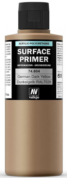 Vallejo 774604 - Primer (Grundierung) Dunkelgelb, 200 ml