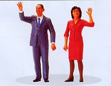 Preiser 57152 - President Obama an The First Lady handbemalt 2 teilig