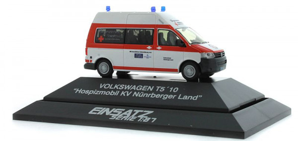 Rietze 53632 - VW T5 GP BRK Hospitmobil Nürnberger Land