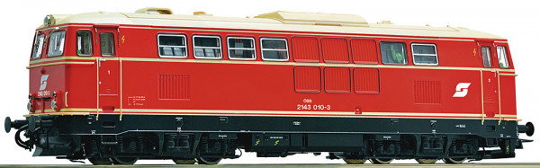 Roco 78074 - ÖBB Diesellok Rh 2143 blutorange Ep.4, AC-digital + Sound
