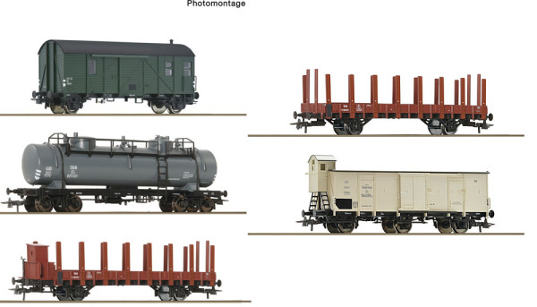 Roco 6600384 - ÖBB 5er Set Güterzug ÖBB 34