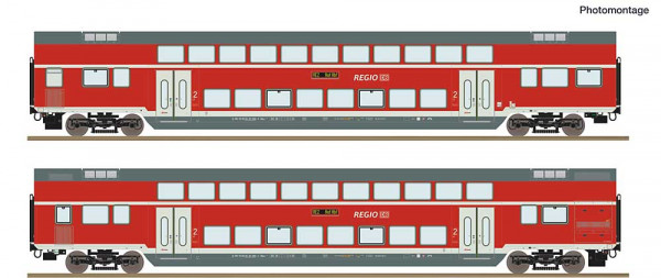 Roco 6200249 - DB-AG 2er Set Dosto RE2 DB AG DC E6