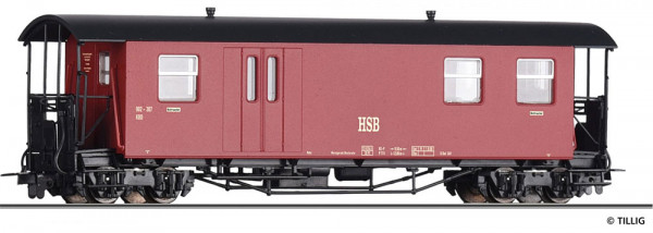 Tillig 13967 - HSB Personenwagen mit Gepäckabteil KBDi Ep.5-6, -FORMVARIANTE-