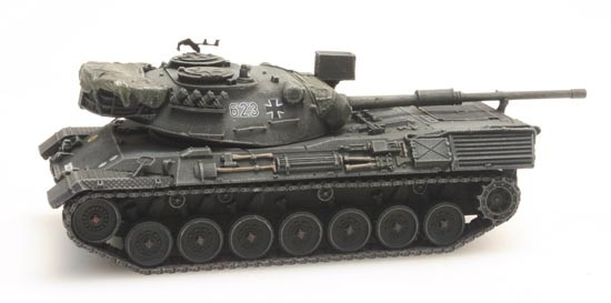Artitec 6870049 - BRD Leopard 1 für Eisenbahntransport Bundeswehr Militär Fertigmodell aus Resin, la