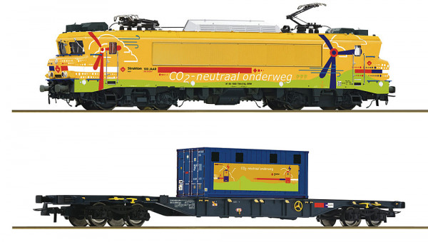 Roco 7520117 - Structon Rail Ellok Reihe 1756 + Containertragwagen Ep.6, AC-digital + Sound