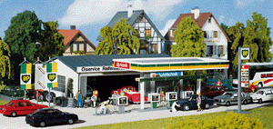 Faller 130345 - Tankstelle mit Servicegebäude