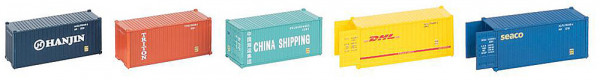 Faller 182057 - 20´ Container, 5er-Set