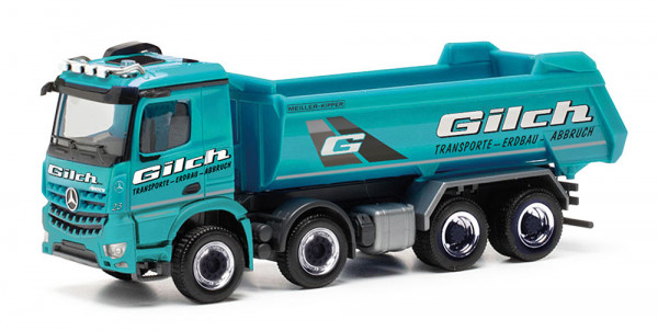 Herpa 321174 - Mercedes-Benz Arocs Rundmulden-LKW 4achs "Gilch Erdbau und Transport"