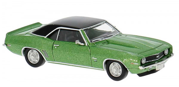 Brekina 18379 - Chevrolet Camaro grün/schwarz mit neuen Felgen 1969