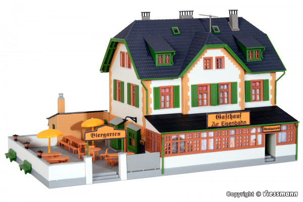 Kibri 38197 - Brauerei-Gaststätte 22,5x17,5x13,5 cm