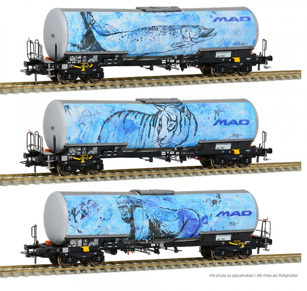 Sudexpress T783903 - BSAS Set 3-teilig Kesselwagen Zacns Ep.6, Pike fish , Tiger , Gorila