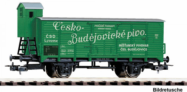 Piko 24561 - CSD gedeckter Güterwagen G02 mit Bremserhaus Ep.3, "Cesko Budejovieke pivo"