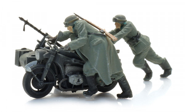 Artitec 6870750 - WM Panne: Zündapp mit Beiwagen + 2 Figuren