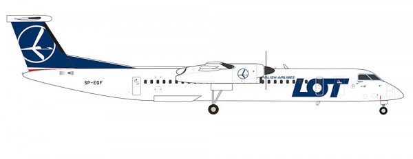 Herpa 573955 - LOT Polish Airlines Bombardier Q400