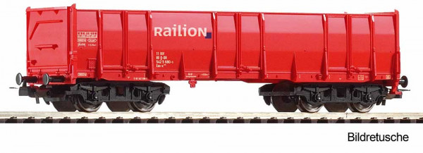 Piko 98559A2 - DB AG Hochbordwagen Eaos verkehrsrot Ep.6, Railion #2